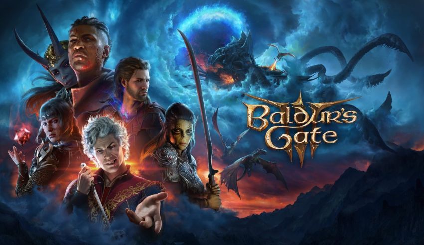 The cover for baldur's gate iii.