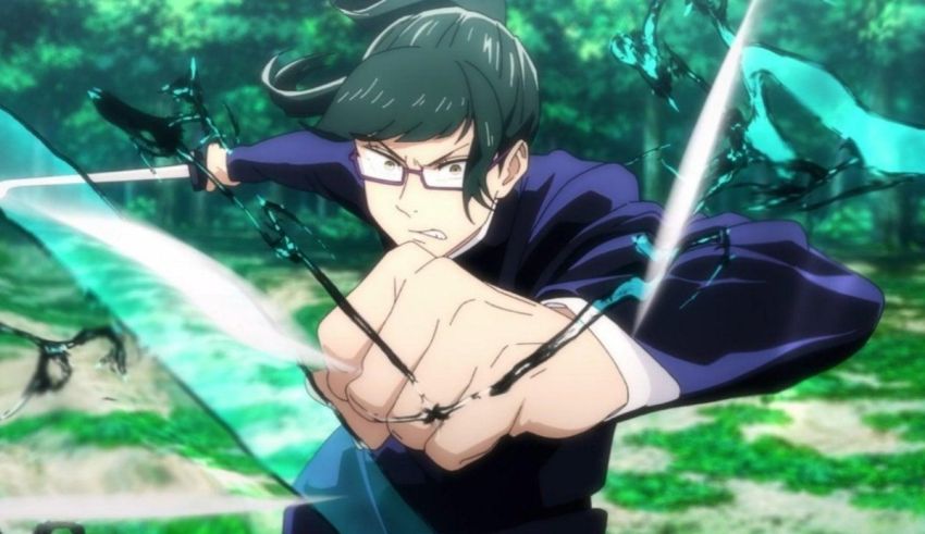 An anime character with a sword in his hand.