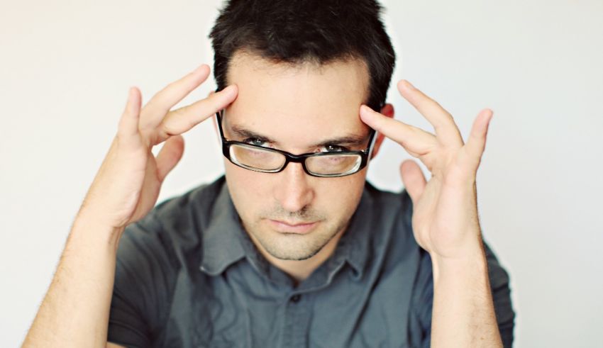 A man wearing glasses.