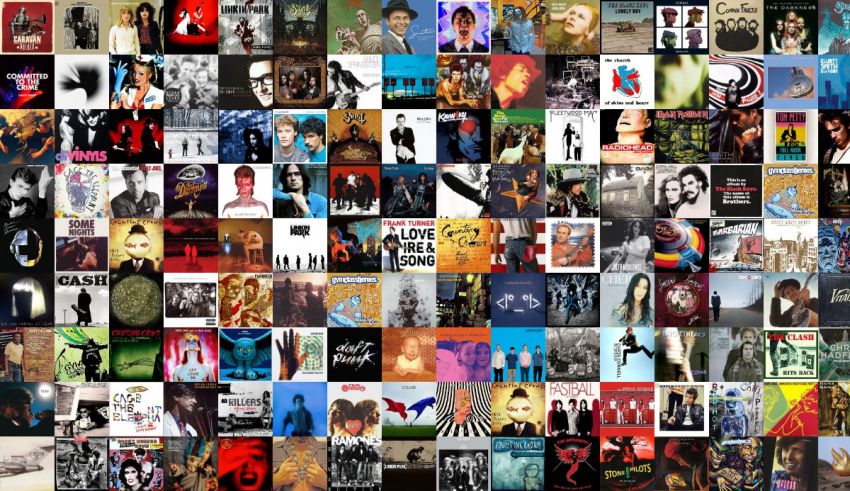 A collage of many different movie posters.