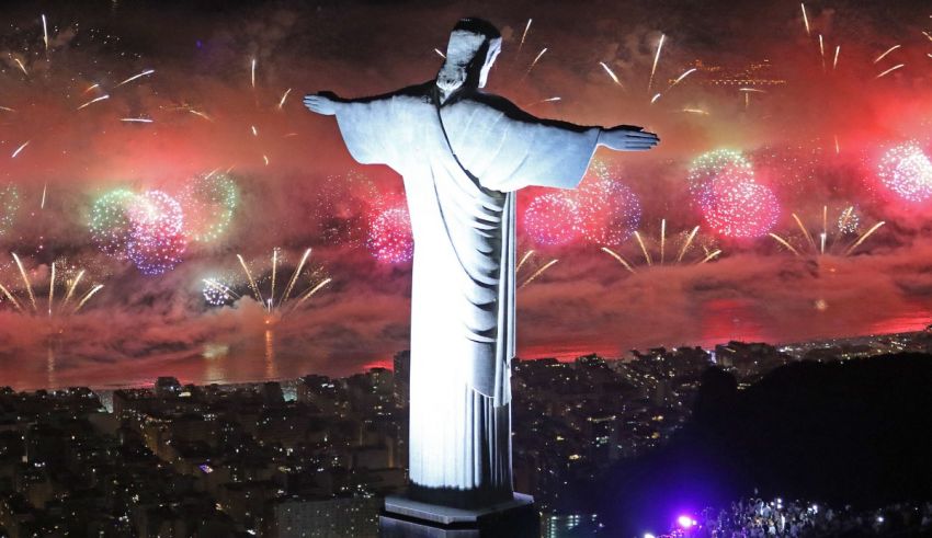 Christ the redeemer statue in rio de janeiro, rio de janeiro, brazil.