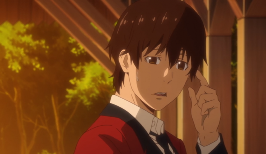 A cartoon of a man with his hand on his face.