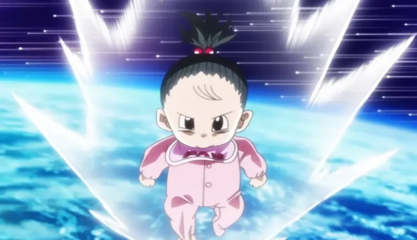 A girl in pink is flying in the air.